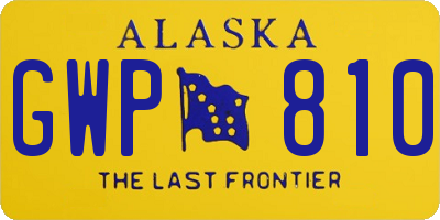 AK license plate GWP810