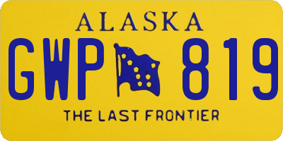 AK license plate GWP819