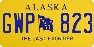 AK license plate GWP823