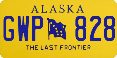 AK license plate GWP828