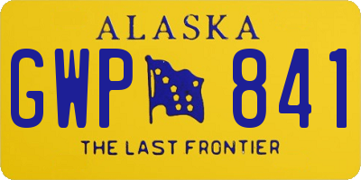 AK license plate GWP841