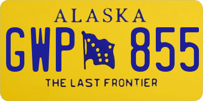 AK license plate GWP855