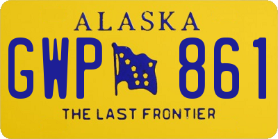 AK license plate GWP861