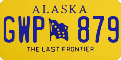 AK license plate GWP879