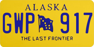 AK license plate GWP917