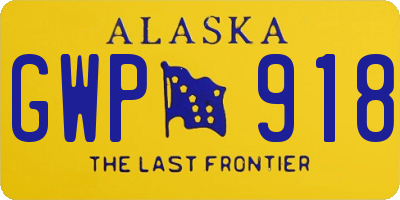 AK license plate GWP918