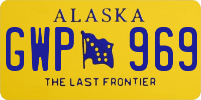 AK license plate GWP969