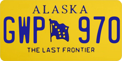 AK license plate GWP970