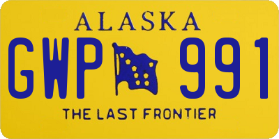 AK license plate GWP991
