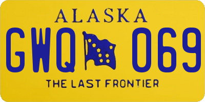 AK license plate GWQ069