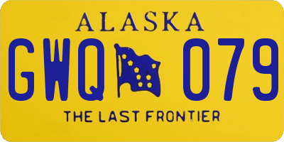AK license plate GWQ079