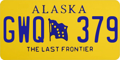 AK license plate GWQ379