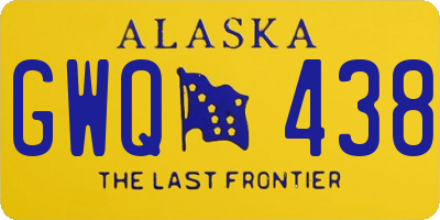 AK license plate GWQ438