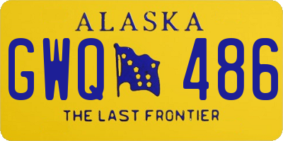 AK license plate GWQ486