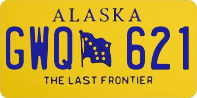 AK license plate GWQ621