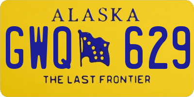 AK license plate GWQ629