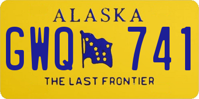 AK license plate GWQ741