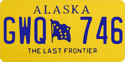 AK license plate GWQ746