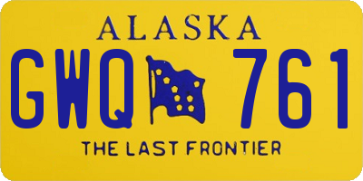 AK license plate GWQ761