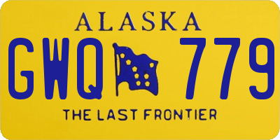 AK license plate GWQ779