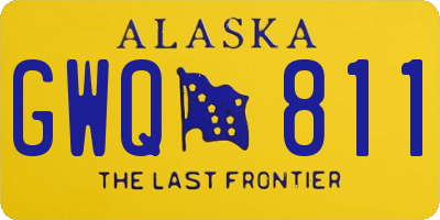 AK license plate GWQ811