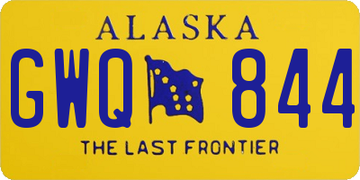 AK license plate GWQ844