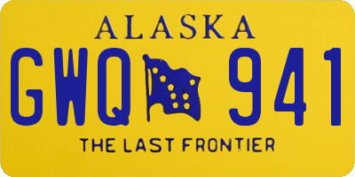 AK license plate GWQ941