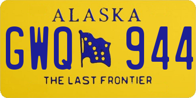 AK license plate GWQ944