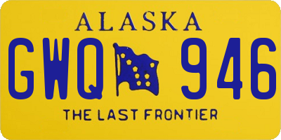 AK license plate GWQ946