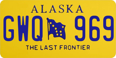 AK license plate GWQ969