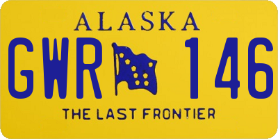 AK license plate GWR146
