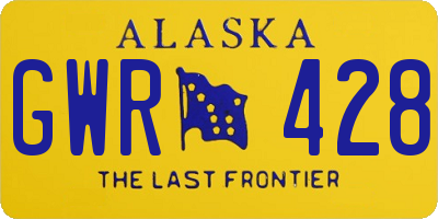 AK license plate GWR428