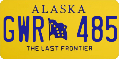 AK license plate GWR485