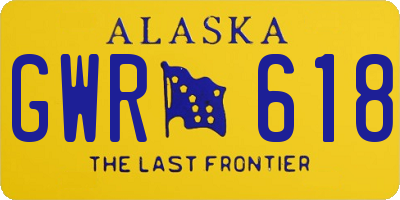 AK license plate GWR618