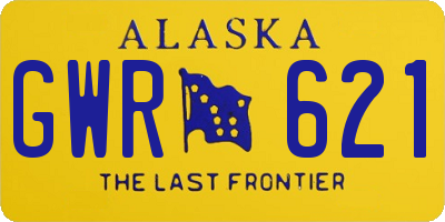 AK license plate GWR621