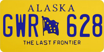 AK license plate GWR628