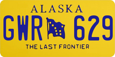 AK license plate GWR629