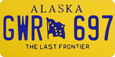AK license plate GWR697