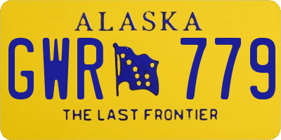 AK license plate GWR779