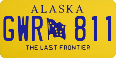 AK license plate GWR811