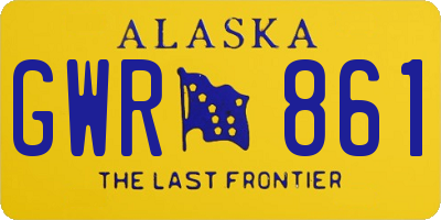 AK license plate GWR861