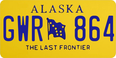 AK license plate GWR864