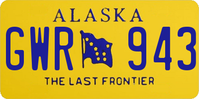 AK license plate GWR943