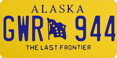 AK license plate GWR944