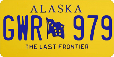 AK license plate GWR979