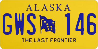 AK license plate GWS146