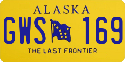 AK license plate GWS169
