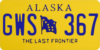 AK license plate GWS367