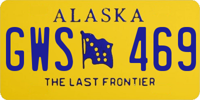 AK license plate GWS469