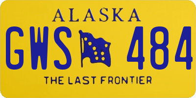 AK license plate GWS484